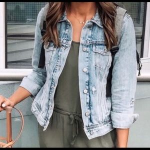 Distressed Old Navy Jean Jacket